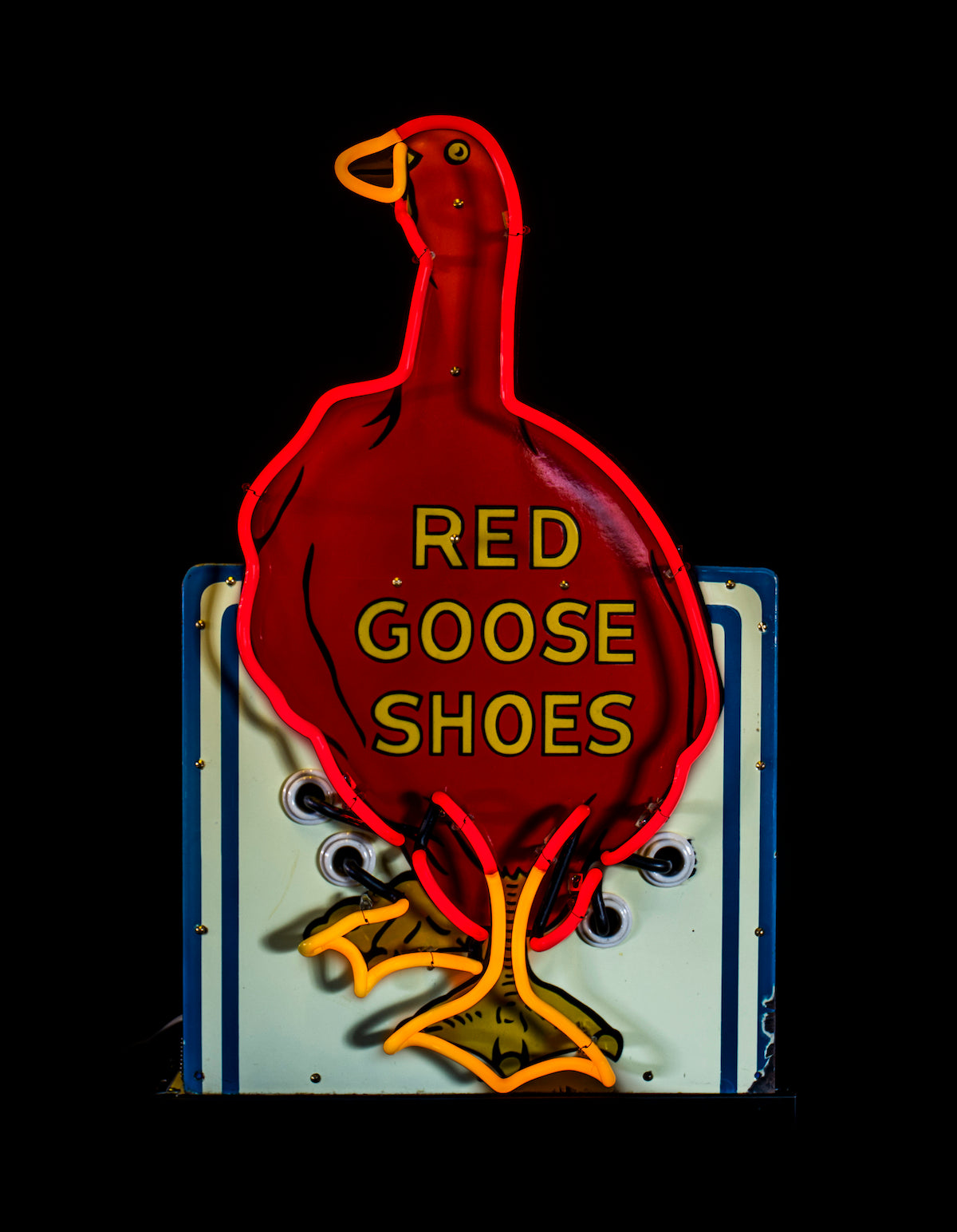 1940s〜RED GOOSE SHOES Advertising Sign - fishkabob.com